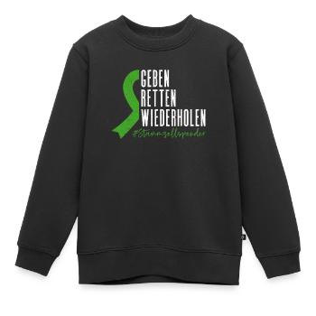 Cellules souches Thérapie par cellules souches Don de cellules souches - Sweat Premium enfant bio - noir - Devant - AI Model Kid Female (0cm)