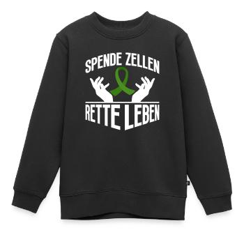 Cellules souches Thérapie par cellules souches Don de cellules souches - Sweat Premium enfant bio - noir - Devant - AI Model Kid Female (0cm)