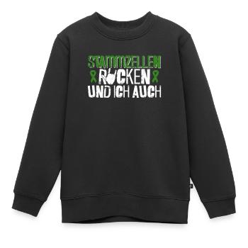 Cellules souches Thérapie par cellules souches Don de cellules souches - Sweat Premium enfant bio - noir - Devant - AI Model Kid Female (0cm)