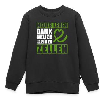 Cellules souches Thérapie par cellules souches Don de cellules souches - Sweat Premium enfant bio - noir - Devant - AI Model Kid Female (0cm)