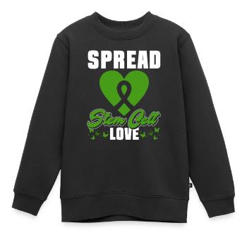 Greffe de cellules souches Donneur de cellules souches Cellule souche - Sweat Premium enfant bio - noir - Devant - AI Model Kid Female (0cm)