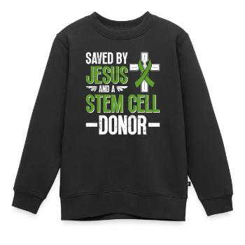 Greffe de cellules souches Donneur de cellules souches Cellule souche - Sweat Premium enfant bio - noir - Devant - AI Model Kid Female (0cm)