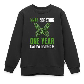Greffe de cellules souches Donneur de cellules souches Cellule souche - Sweat Premium enfant bio - noir - Devant - AI Model Kid Female (0cm)