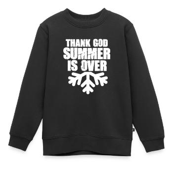 Snow Frosty Winter Season - Kinder Premium Organic Sweatshirt - Schwarz - Vorne - AI Model Kid Female (0cm)