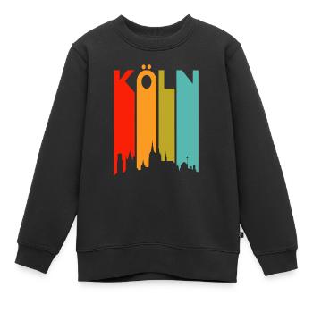 Cologne Cologne Cologne Cathedral Cologne Skyline Carnival Bachelor Party - Kids Premium Organic Sweatshirt - black - Front - AI Model Kid Female (0cm)