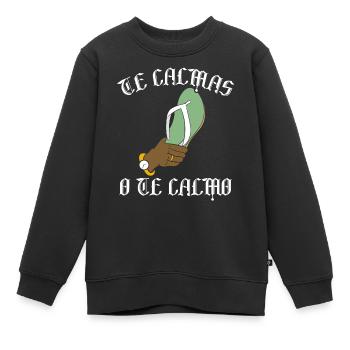 Hispanique Latino-Américain Mexicain - Sweat Premium enfant bio - noir - Devant - AI Model Kid Female (0cm)