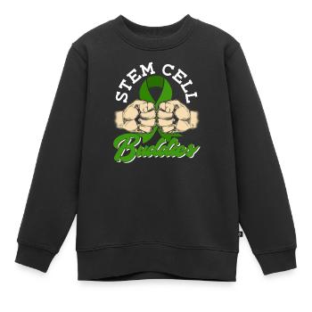Greffe de cellules souches Donneur de cellules souches Cellule souche - Sweat Premium enfant bio - noir - Devant - AI Model Kid Female (0cm)