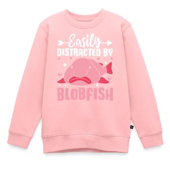 Funny sea creature - Kids Premium Organic Sweatshirt - rose - Front - AI Model Kid Female (0cm)