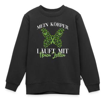 Cellules souches Thérapie par cellules souches Don de cellules souches - Sweat Premium enfant bio - noir - Devant - AI Model Kid Female (0cm)