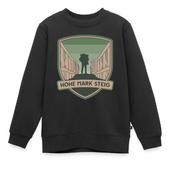 Hohe Mark Steig - Kinder Premium Organic Sweatshirt - Schwarz - Vorne - AI Model Kid Female (0cm)
