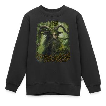 Festival du panthéon païen de la mythologie slave de Leshy - Sweat Premium enfant bio - noir - Devant - AI Model Kid Female (0cm)