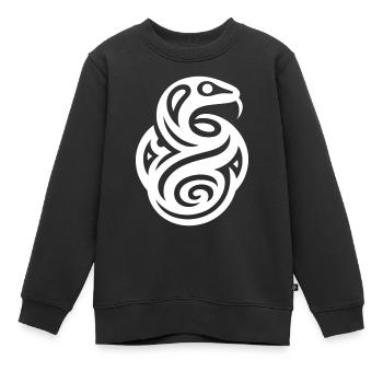 Schlange Indianer Tierkreis - Kinder Premium Organic Sweatshirt - Schwarz - Vorne - AI Model Kid Female (0cm)