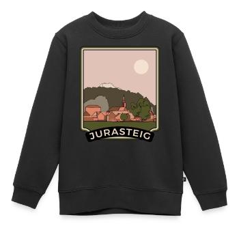 Jura Trail - Kids Premium Organic Sweatshirt - black - Front - AI Model Kid Female (0cm)