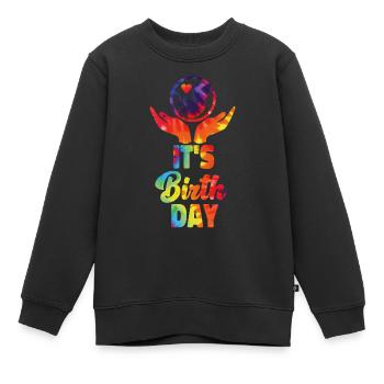 LD Labour And Delivery Nurse - Kids Premium Organic Sweatshirt - black - Front - AI Model Kid Female (0cm)