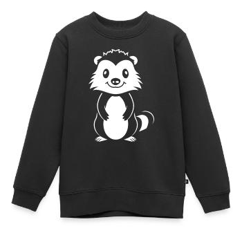 Stinktier - Kinder Premium Organic Sweatshirt - Schwarz - Vorne - AI Model Kid Female (0cm)