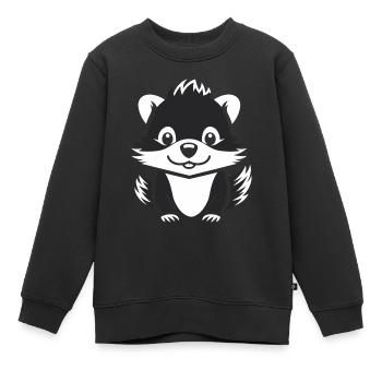 Stinktier - Kinder Premium Organic Sweatshirt - Schwarz - Vorne - AI Model Kid Female (0cm)