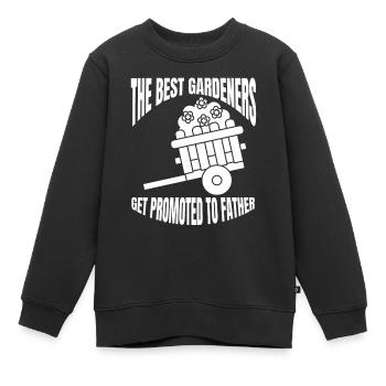 Jardinier, Jardinier Amateur, Cadeau, Verger, Jardin - Sweat Premium enfant bio - noir - Devant - AI Model Kid Female (0cm)