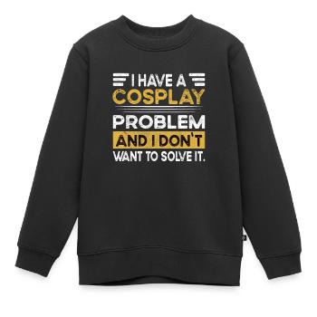 Le cosplay est mon passe-temps - Sweat Premium enfant bio - noir - Devant - AI Model Kid Female (0cm)