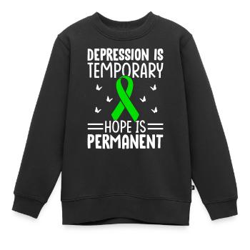 Psychische Gesundheit - Kinder Premium Organic Sweatshirt - Schwarz - Vorne - AI Model Kid Female (0cm)