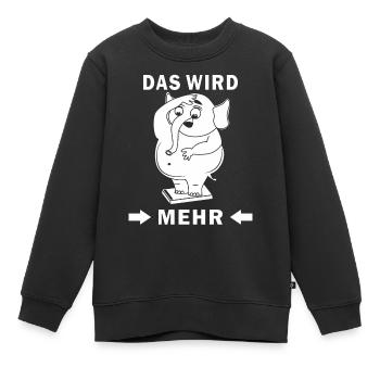 DIMINUER - Sweat Premium enfant bio - noir - Devant - AI Model Kid Female (0cm)