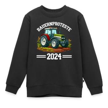 Einheit und Entschlossenheit in der Landwirtschaft - Kinder Premium Organic Sweatshirt - Schwarz - Vorne - AI Model Kid Female (0cm)