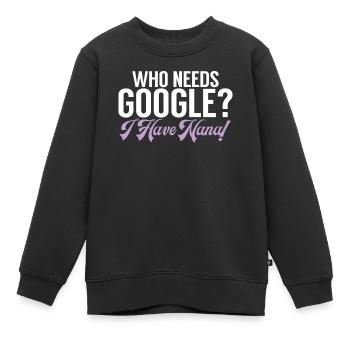 Cadeaux Nana - Sweat Premium enfant bio - noir - Devant - AI Model Kid Female (0cm)