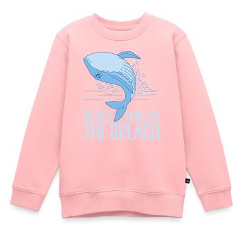 Wale Walfisch - Kinder Premium Organic Sweatshirt - Rosa - Vorne - AI Model Kid Female (0cm)