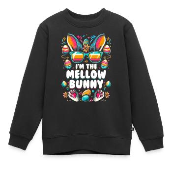 Je suis le lapin moelleux - Sweat Premium enfant bio - noir - Devant - AI Model Kid Female (0cm)