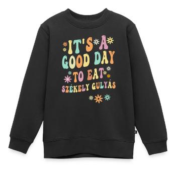 Le sort de Szekely Gulya - Sweat Premium enfant bio - noir - Devant - AI Model Kid Female (0cm)