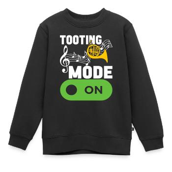 Cor Cuivres - Sweat Premium enfant bio - noir - Devant - AI Model Kid Female (0cm)