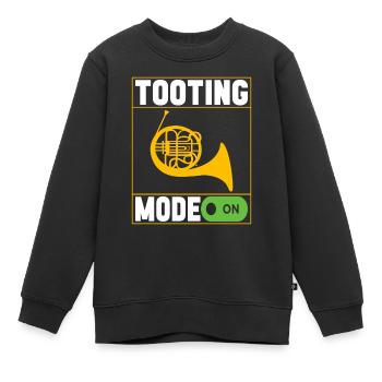 Cor Cuivres - Sweat Premium enfant bio - noir - Devant - AI Model Kid Female (0cm)
