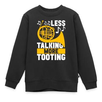 Cor Cuivres - Sweat Premium enfant bio - noir - Devant - AI Model Kid Female (0cm)