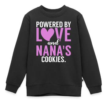 Cadeaux Nana - Sweat Premium enfant bio - noir - Devant - AI Model Kid Female (0cm)
