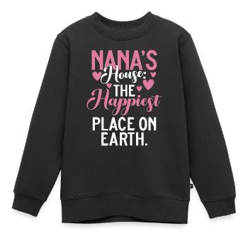 Cadeaux Nana - Sweat Premium enfant bio - noir - Devant - AI Model Kid Female (0cm)