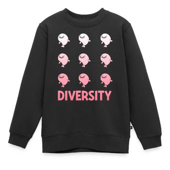 Lustiger Blobfisch Meerestier - Kinder Premium Organic Sweatshirt - Schwarz - Vorne - AI Model Kid Female (0cm)
