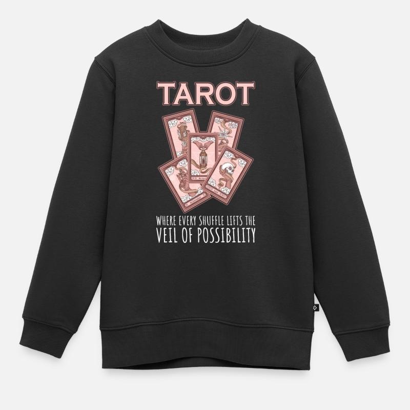 Carte de Tarot - Sweat Premium enfant bio - noir