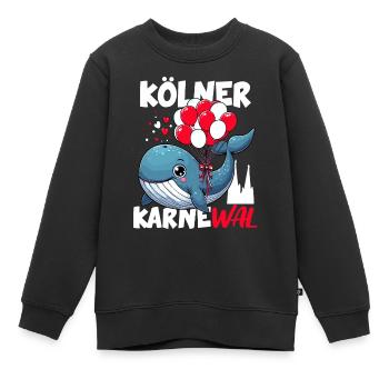 Carnaval de Cologne Wal Kölle Alaaf Cathédrale de Cologne drôle - Sweat Premium enfant bio - noir - Devant - AI Model Kid Female (0cm)