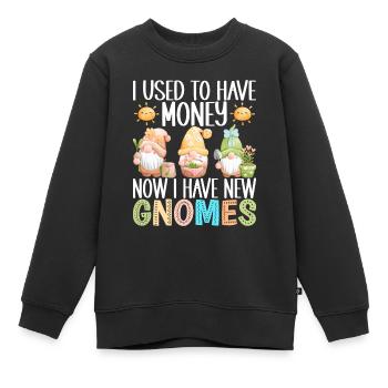 Gartenzwerge Gartenarbeit - Kinder Premium Organic Sweatshirt - Schwarz - Vorne - AI Model Kid Female (0cm)