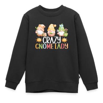 Gartenzwerge Gartenarbeit - Kinder Premium Organic Sweatshirt - Schwarz - Vorne - AI Model Kid Female (0cm)