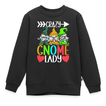 Gartenzwerge Gartenarbeit - Kinder Premium Organic Sweatshirt - Schwarz - Vorne - AI Model Kid Female (0cm)