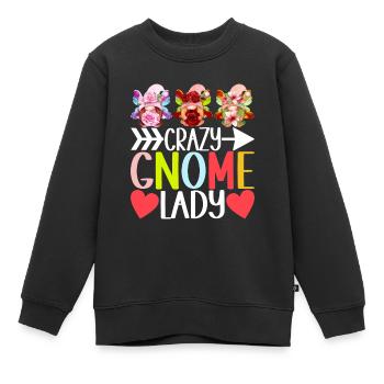 Gartenzwerge Gartenarbeit - Kinder Premium Organic Sweatshirt - Schwarz - Vorne - AI Model Kid Female (0cm)