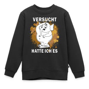 J’AVAIS ESSAYÉ DE PERDRE DU POIDS - Sweat Premium enfant bio - noir - Devant - AI Model Kid Female (0cm)
