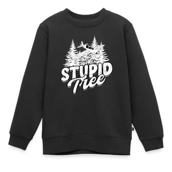 Maquette D’avion Maquette D’avion Arbre Stupide - Sweat Premium enfant bio - noir - Devant - AI Model Kid Female (0cm)