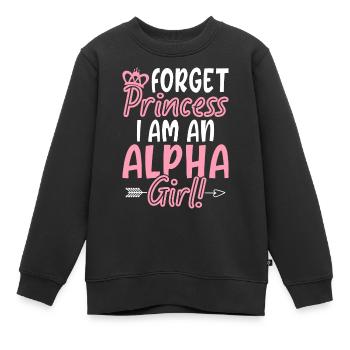 Drôle de femelle alpha - Sweat Premium enfant bio - noir - Devant - AI Model Kid Female (0cm)