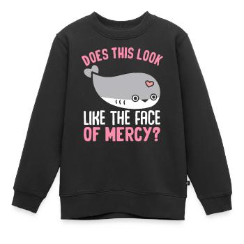 Drôle de poisson Sacabambaspi Meme - Sweat Premium enfant bio - noir - Devant - AI Model Kid Female (0cm)
