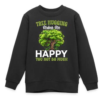 Défenseurs des arbres et écologistes - Sweat Premium enfant bio - noir - Devant - AI Model Kid Female (0cm)