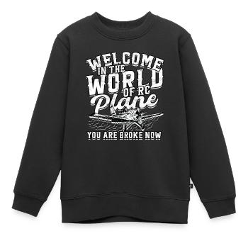 Model Airplane Model Airplane World Of RC Planes - Kids Premium Organic Sweatshirt - black - Front - AI Model Kid Female (0cm)