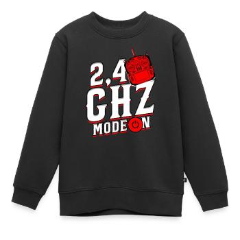 Model Airplane Model Airplane 2.4 GHZ Mode On - Kids Premium Organic Sweatshirt - black - Front - AI Model Kid Female (0cm)