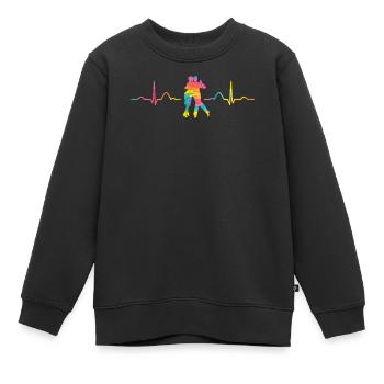 Tango Argentino Heartbeat Tango Vals - Sweat Premium enfant bio - noir - Devant - AI Model Kid Female (0cm)