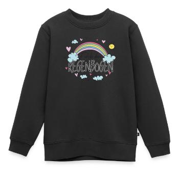 Fühle den Regenbogen Entspannung - Kinder Premium Organic Sweatshirt - Schwarz - Vorne - AI Model Kid Female (0cm)